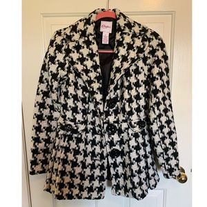 Checkered Winter Peacoat